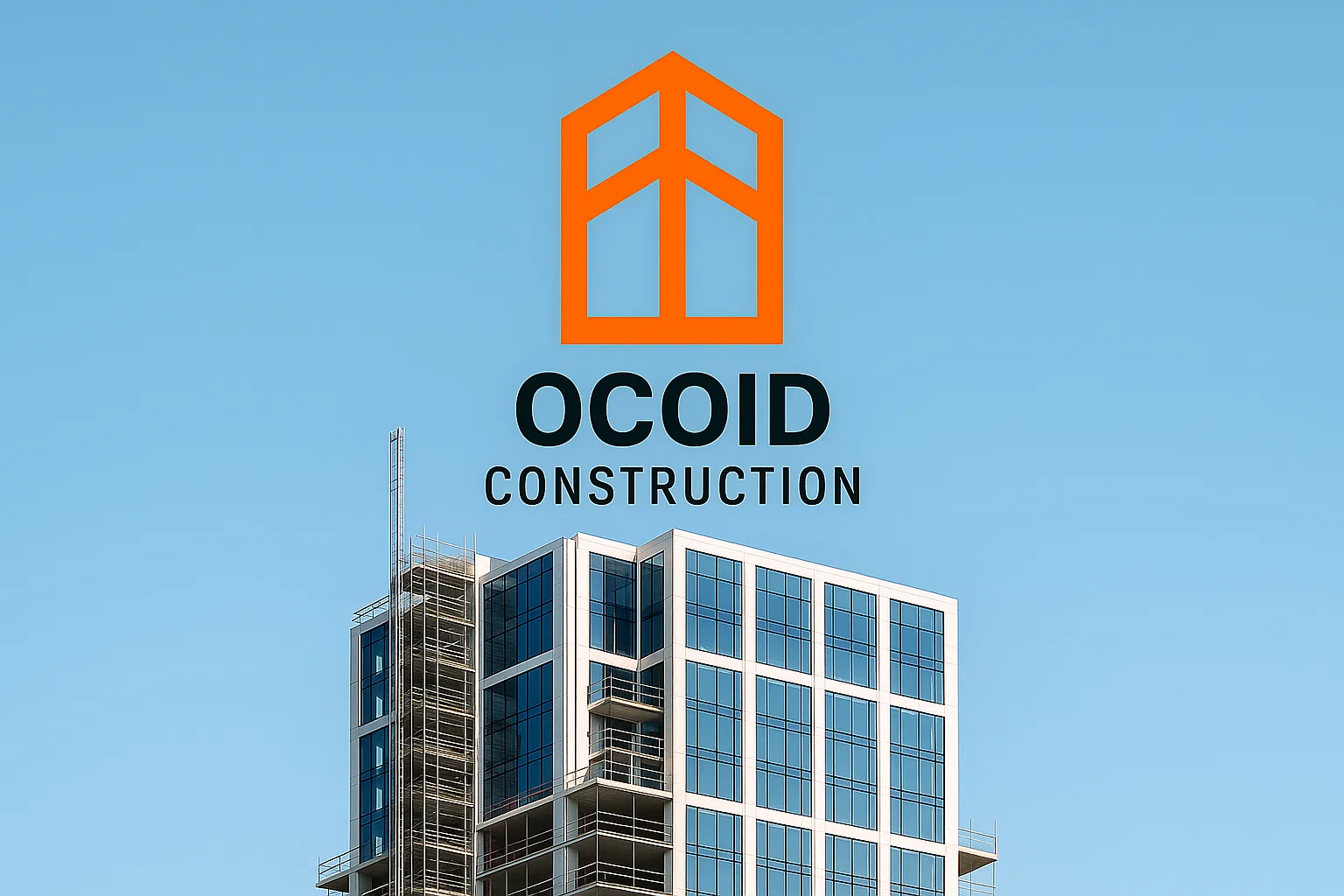 Leadership team reviewing drawings on site