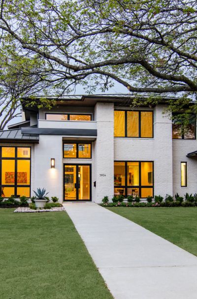 Modern mid-rise residential building